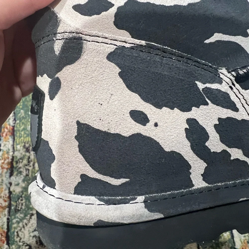 BearPaw Margo Cow Print Suede Boots, Women’s 11 - Picture 7 of 9